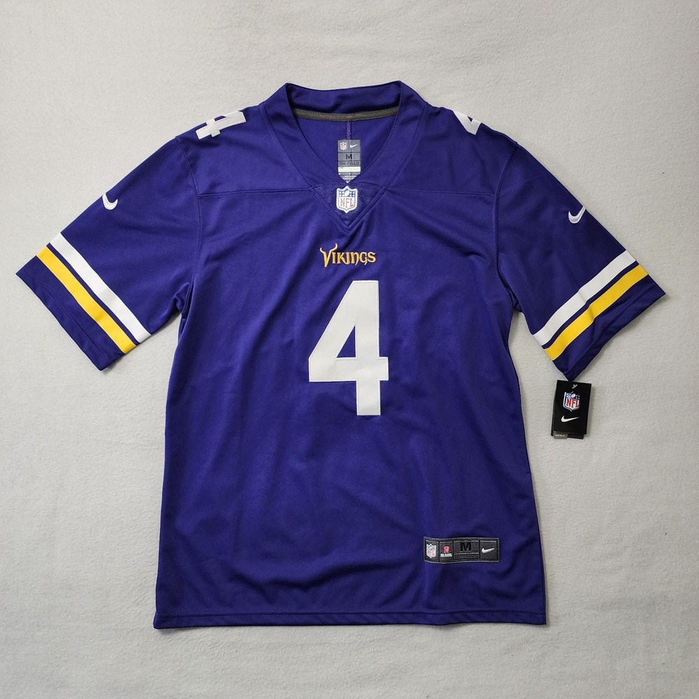 Nike Vikings Jersey Mens Medium Purple On Field Stitched NFL Cook Football New